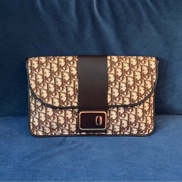 Dior Trotter Brown‎ Canvas Clutch
Bag Authentic - Picture 1 of 12